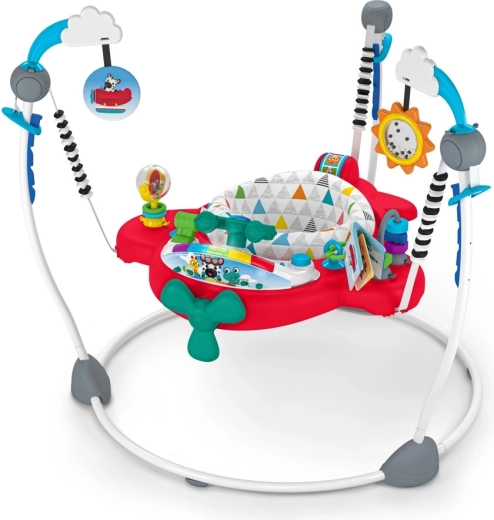 Baby Einstein skákadlo a aktivní centrum 2v1 Ocean Explorers Airplane Adventure