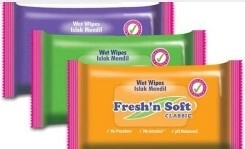 Fresh 'n Soft vlhčené ubrousky na ruce Classic 15 ks