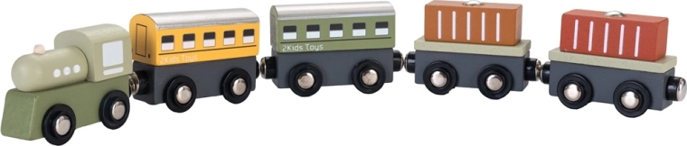 2Kids Toys dřevěný vláček 2 v 1
