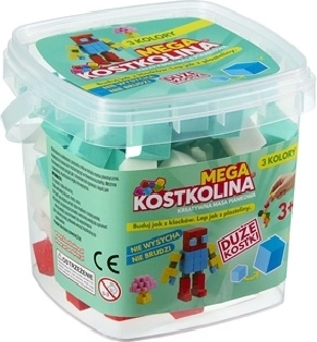 Mega kostkolina mint ve vědérku se 3 barvami