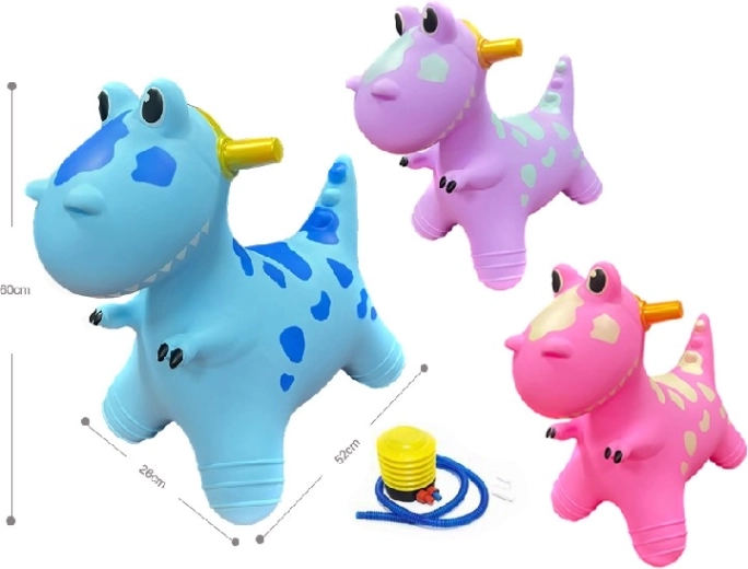 Dětský skákací dinosaurus s pumpičkou