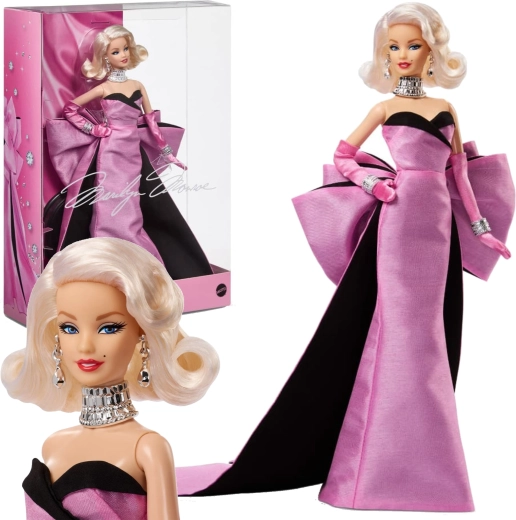 Mattel Barbie Signature Marilyn Monroe sběratelská panenka v růžových šatech