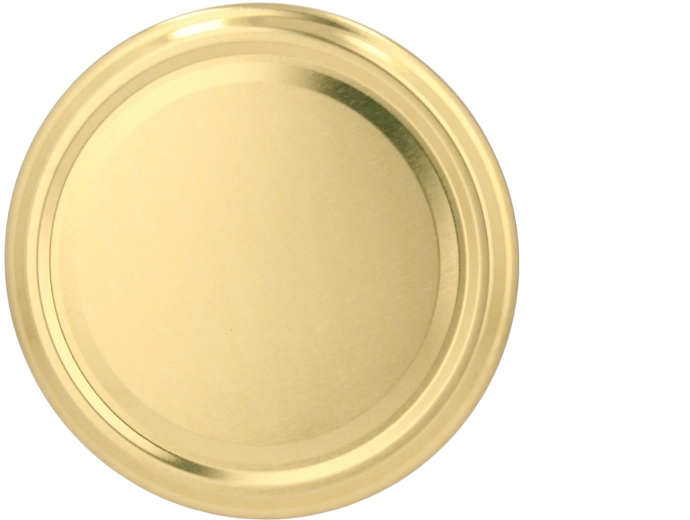 Sada zavařovacích víček 66 mm zlatá, 4z, 10 ks