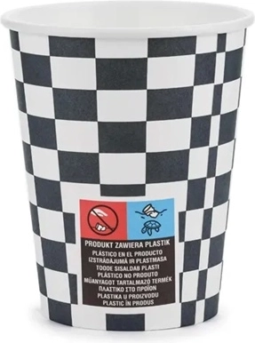 Jednorázové párty kelímky Szachownica 220 ml – mix