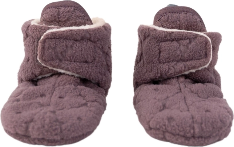Lodger fleece capáčky slipper folklore mauve 3–6 měsíců