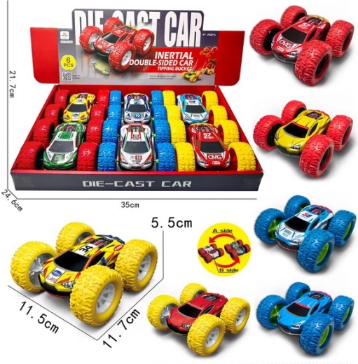 Kovové oboustranné auto 11,5 cm na setrvačník