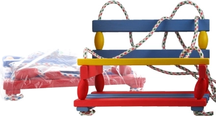 dřevěná houpačka pro děti a dospělé, přírodní dřevo 40 × 30 cm