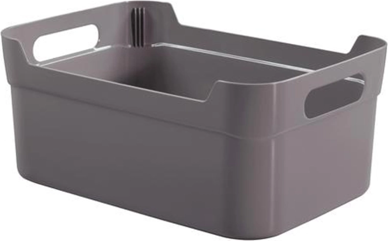 Plastový úložný košík HEIDRUN 24 × 17 × 10 cm, mix barev