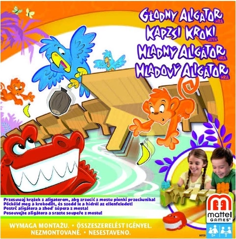 Hladový aligátor – rodinná dovednostní hra od Mattel