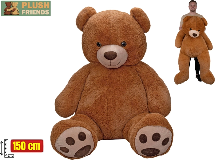 Plush Friends plyšový medvěd hnědý 150 cm