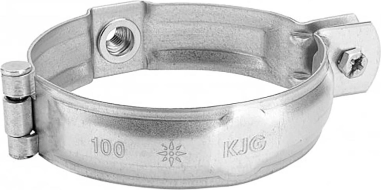 Objímka svodové roury 100 mm bez hrotu M10 zinek