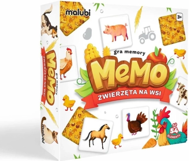 Memo hra zvířata na farmě