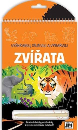 Vyškrabuj, objevuj, vybarvuj: Zvířata