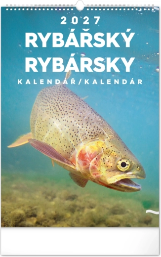 Notique nástěnný kalendář rybářský 2027 (cz/sk) 33 × 46 cm