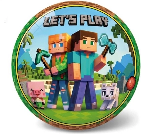 Star míč 23 cm Minecraft lets play