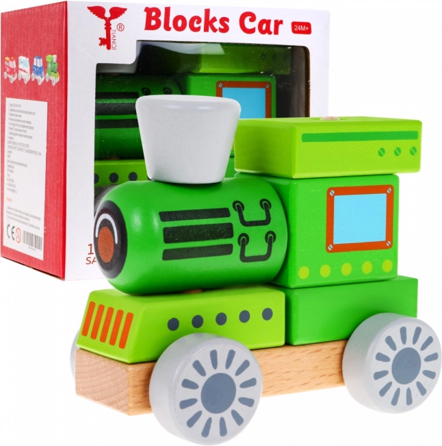 Dřevěný vláček pro děti od 2 let