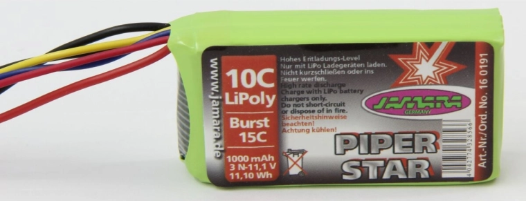 Akumulátor pro Piper Super Cub EPP 11,1 V 1000 mAh