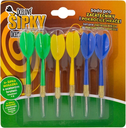 Univerzální sada šipek s kovovým hrotem