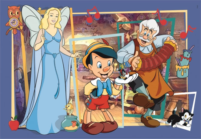 Dětské puzzle CLEMENTONI DISNEY Pinocchio 104 dílků