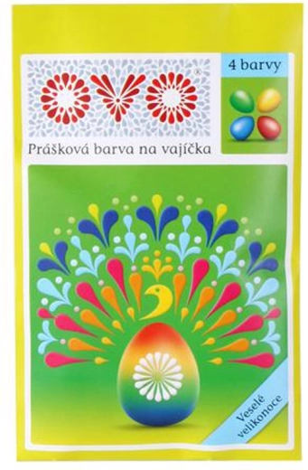 Práškové barvy na velikonoční vajíčka – 4 barvy