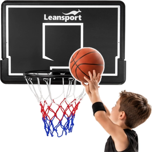 Leansport závěsný basketbalový koš s deskou 90 cm