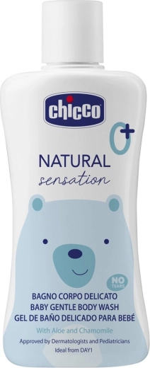 Chicco jemný sprchový gel s aloe a heřmánkem Natural Sensation 200 ml
