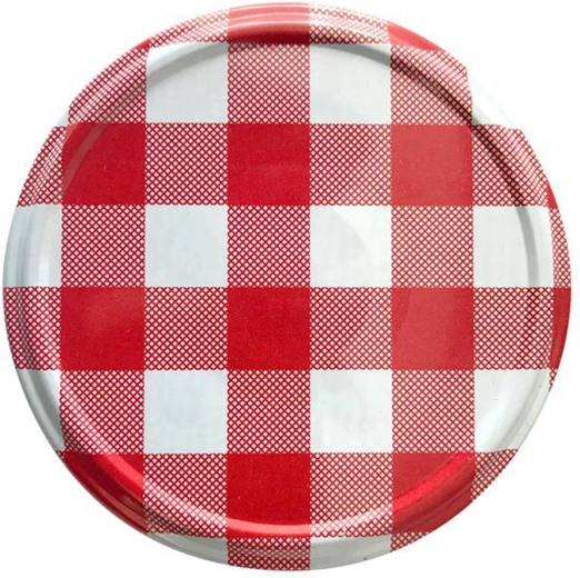 Víčka na zavařovací sklenice 82 mm s motivem kostky, 10 ks