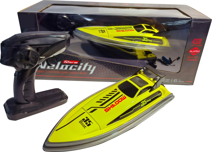 R/C závodní člun Shadow 35 high speed 1:16 žlutý/černý