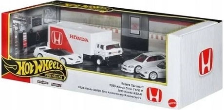 Hot Wheels Premium dárkový set Honda 4 ks