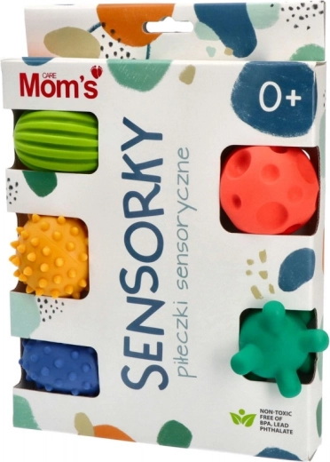Pastelové senzorické míčky SENSORKY – sada 5 ks