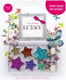 Lukky třpytivé krémové oční stíny s aplikátorem