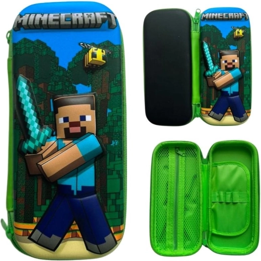 3D školní penál Minecraft