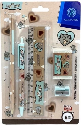 Psací souprava Pixel Animal Choco – 5dílná sada