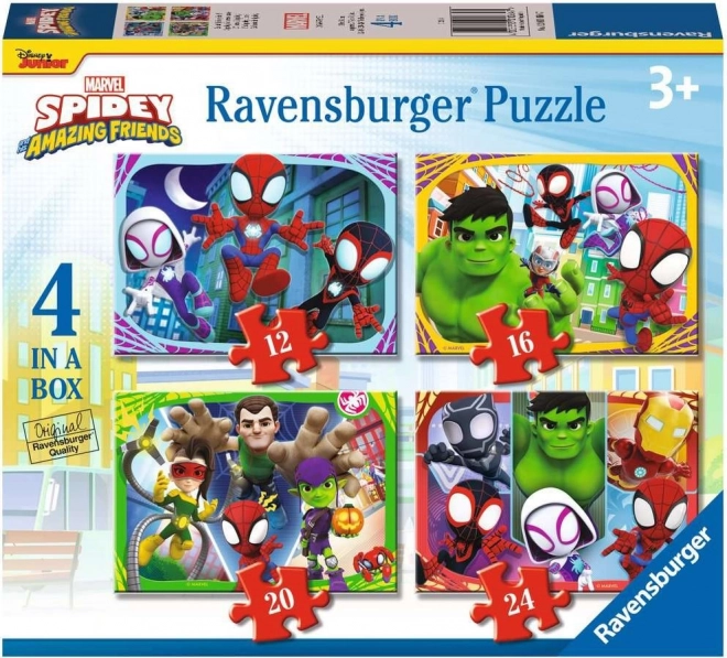 Puzzle RAVENSBURGER Spidey a jeho úžasní přátelé 4v1