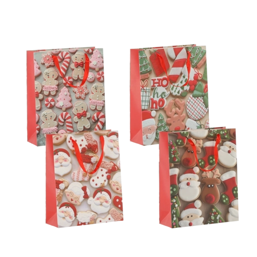 Vánoční dárková taška XMAS 26 × 32 × 10 cm, matná laminace