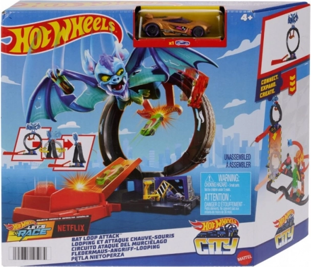 Hot Wheels City netopýří smyčka Bat Loop Attack + auto