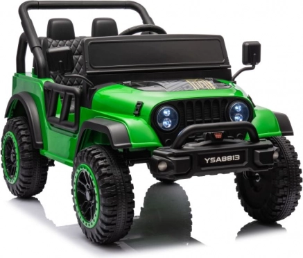 Zelené dětské auto na baterii