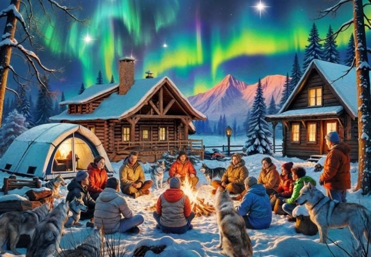 Puzzle Za svítání 1000 dílků BLUEBIRD