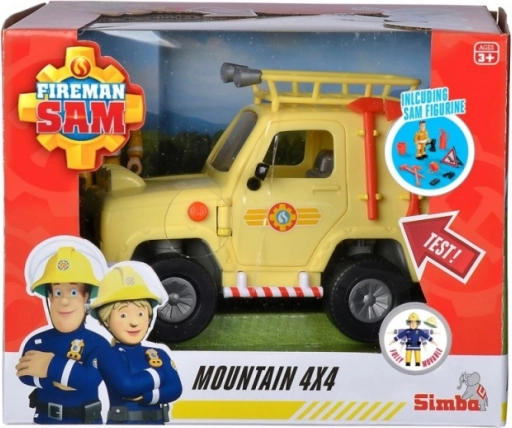 Záchranný jeep STRAŻAK SAM se světly a figurkou