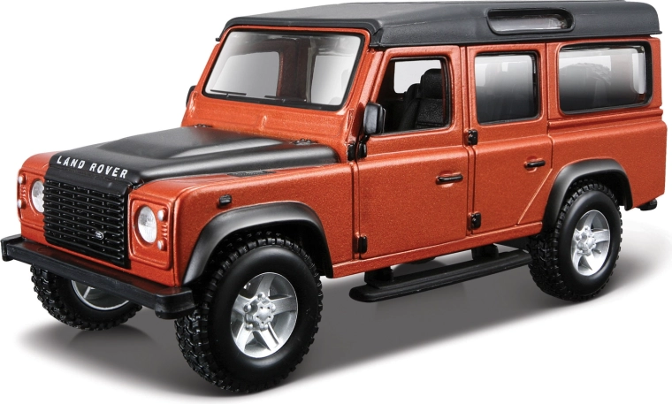 Bburago Land Rover Defender 110 oranžová metalíza 1:32