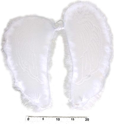 Andělská křídla s peřím 47 × 47 cm