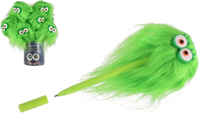 Propiska s očima a chlupatým účesem Herbs Crazy Green - 1 kus