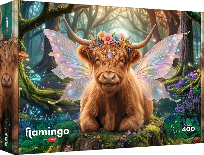 Puzzle Trefl flamingo: ochránce lesa 400 dílků