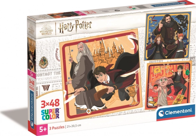 Puzzle Square: Harry Potter, 3x48 dílků