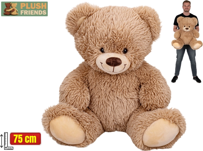Plyšový medvěd béžový 75 cm Plush Friends