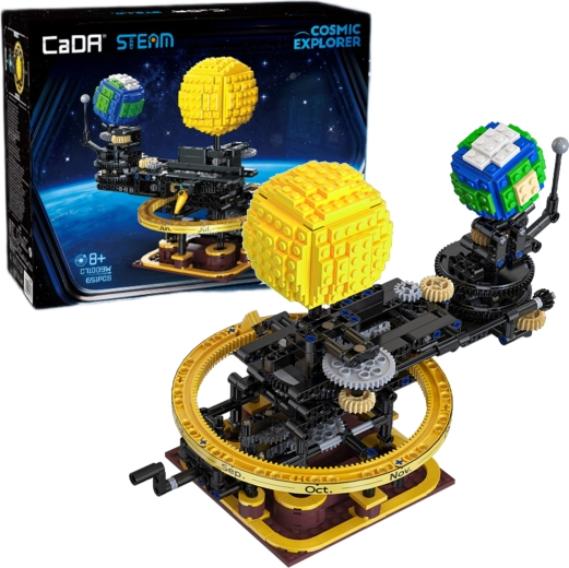 CaDA master mechanický model sluneční soustavy – Slunce, Země a Měsíc - 1 kus