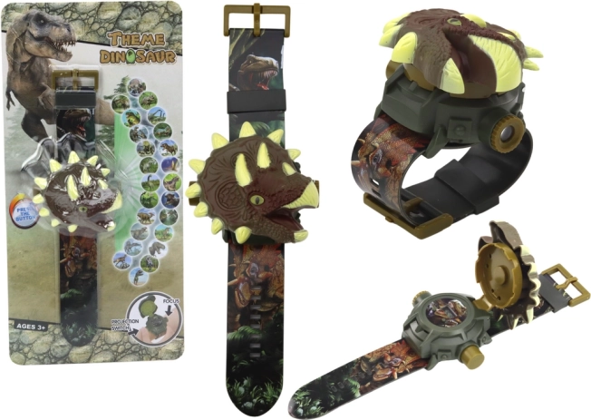 Dětské hodinky s 3D projekcí dinosauřích motivů