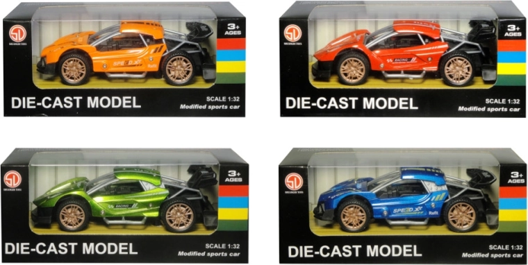 sportovní závodní autíčko s natahovacím pohonem