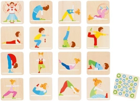 Goki dřevěné pexeso Gymnastika