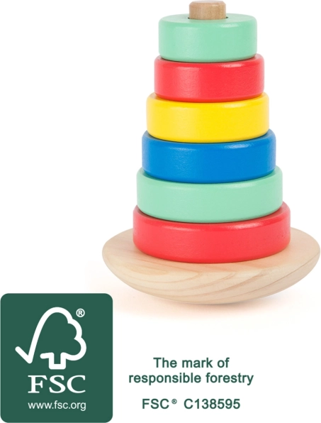 Small foot dřevěná balanční věž Movere